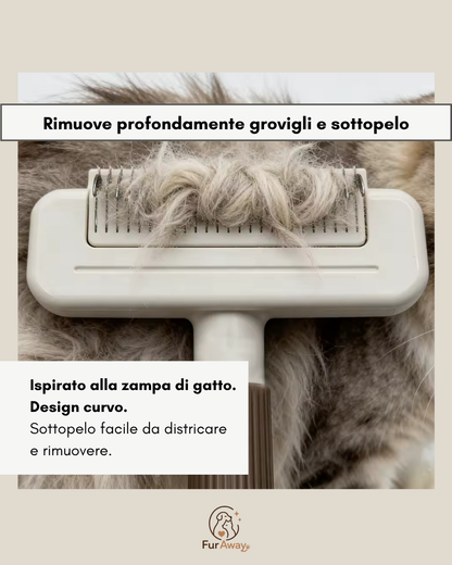Spazzola 3 in 1 – Rimuove peli, scioglie i nodi e rispetta la pelle